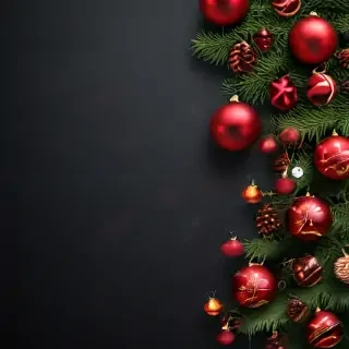 christmas background portrait