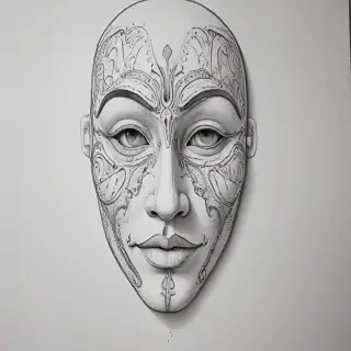 mask drawing