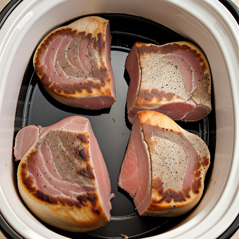 ham steaks in the crockpot