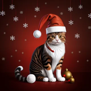 christmas cat background