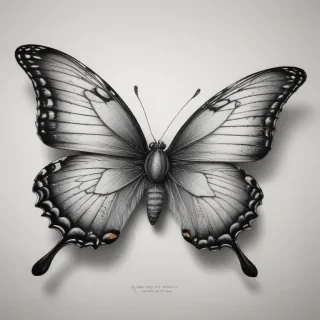 buterfly sketch