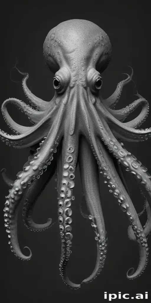 octopus clip art black and white