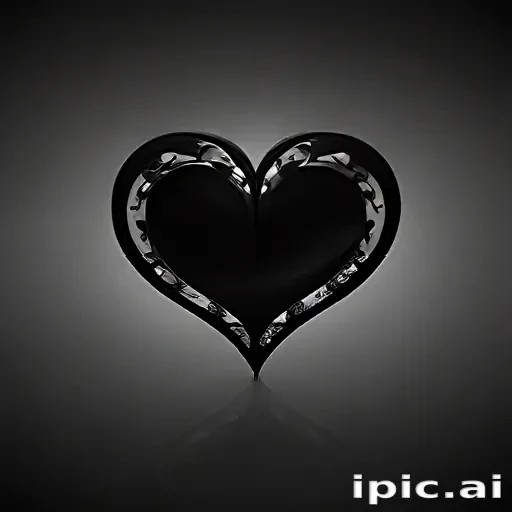 wallpaper black heart