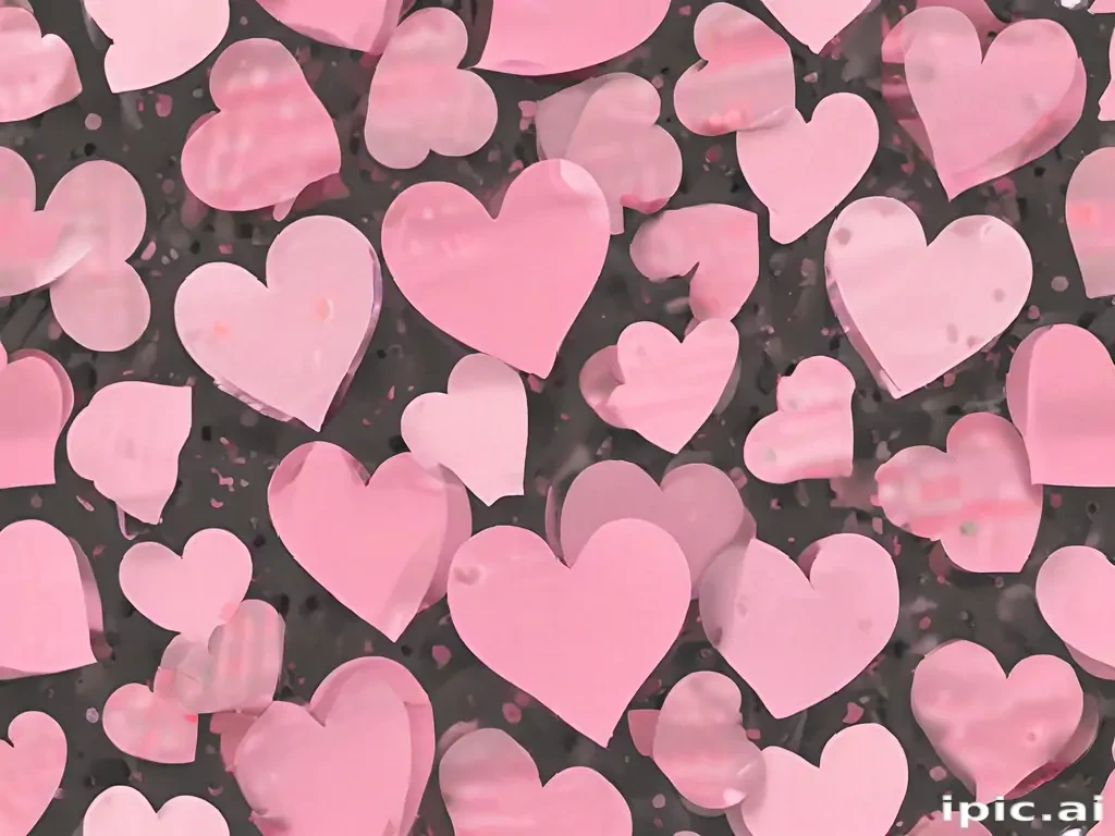 pink heart transparent