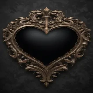 wallpaper black heart