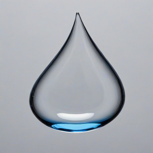 transparent water drop