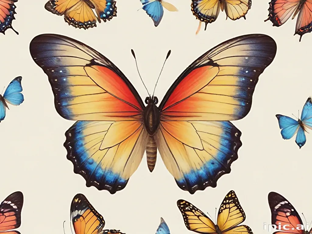 butterfly no background