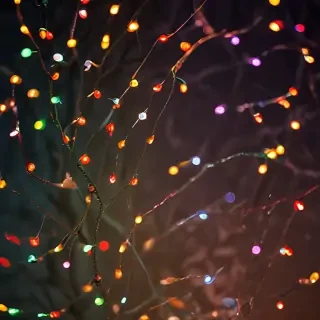 christmas lights iphone wallpaper
