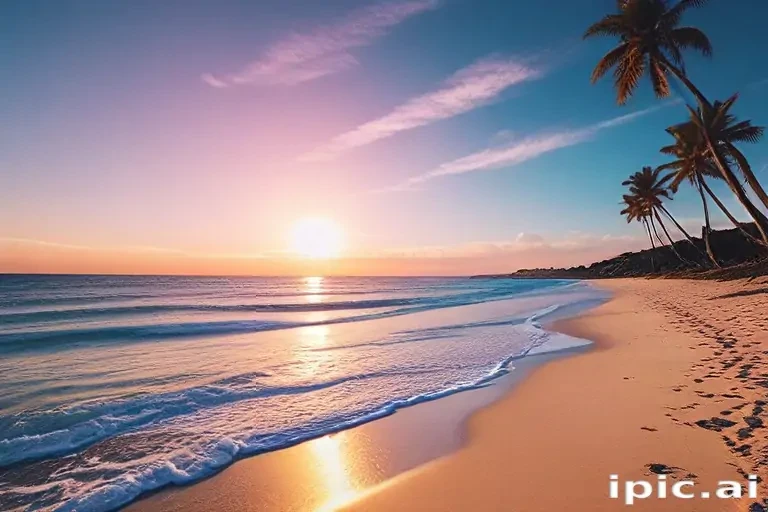 aesthetic beach background