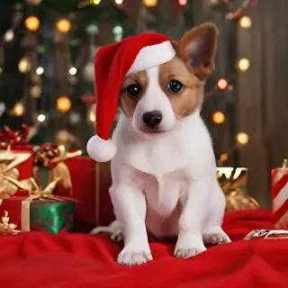 christmas dog backgrounds