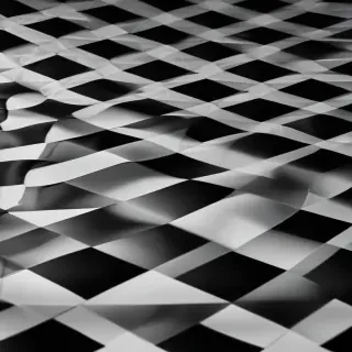 black and white checkered background