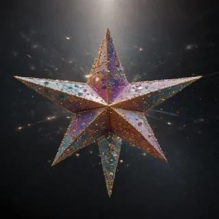 glitter star png