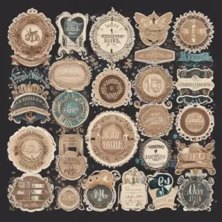 scrapbook stickers png