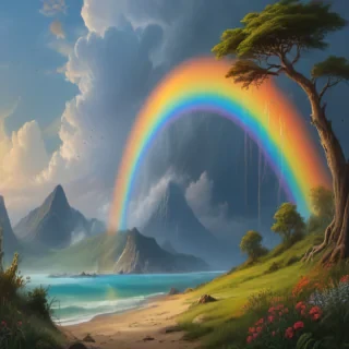 aesthetic rainbow wallpaper