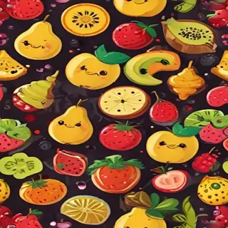 cartoon fruit