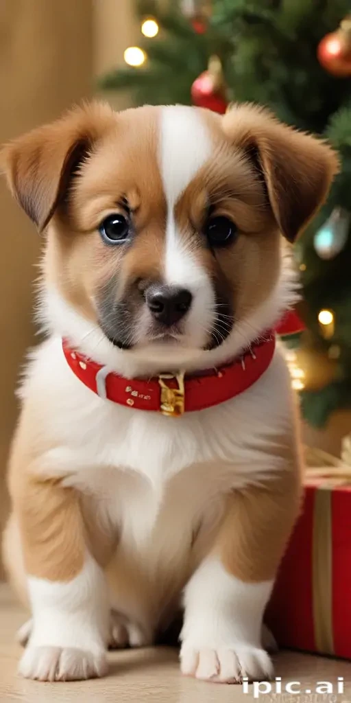 puppy christmas dog wallpaper