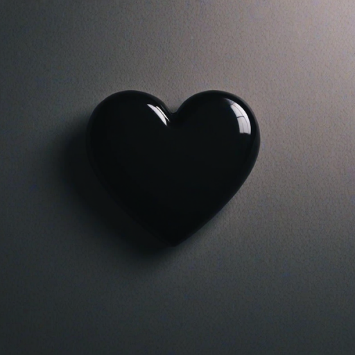 aesthetic black heart wallpaper