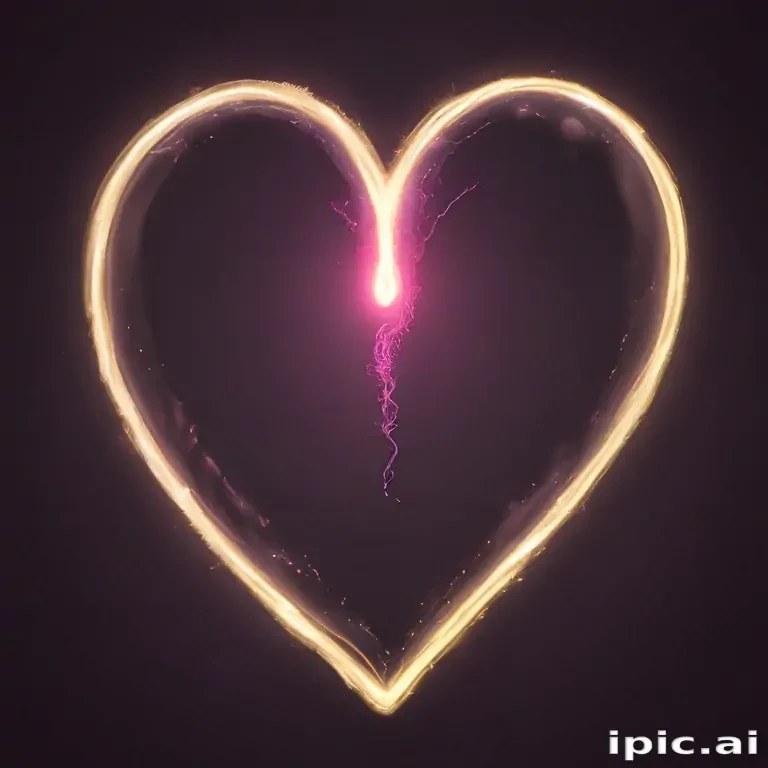 glow heart png