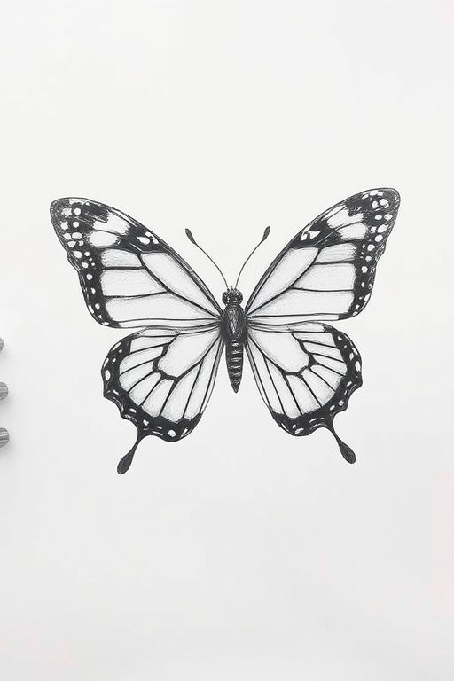 picture of a butterfly drawing