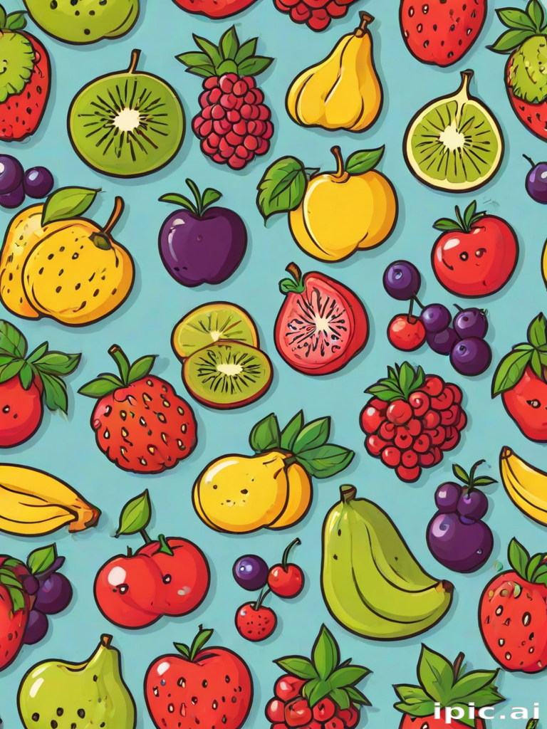 cartoon fruit