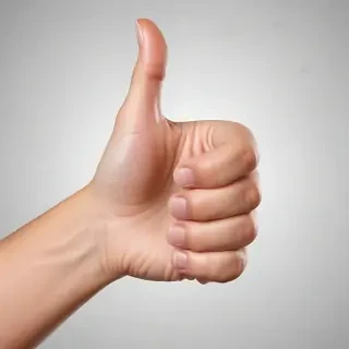 transparent thumbs up