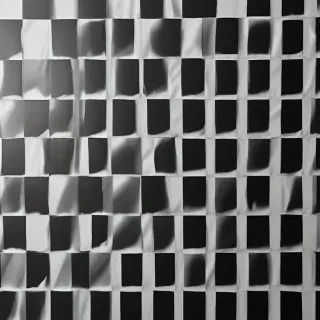 black and white checkered background