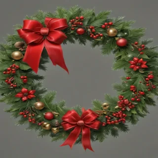 christmas wreath clip art