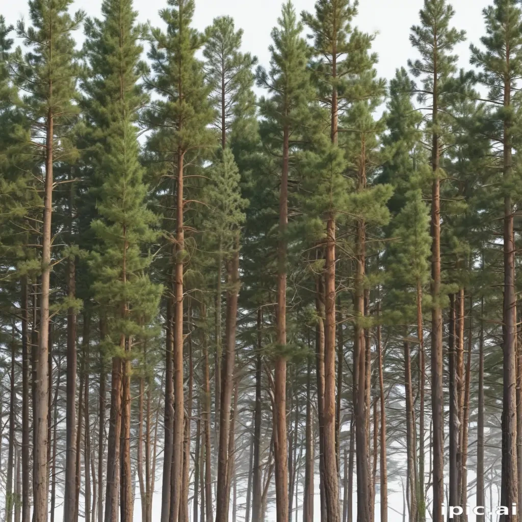pine trees transparent background