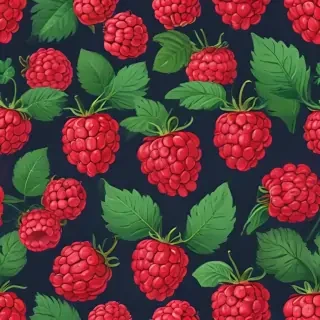 cartoon raspberry