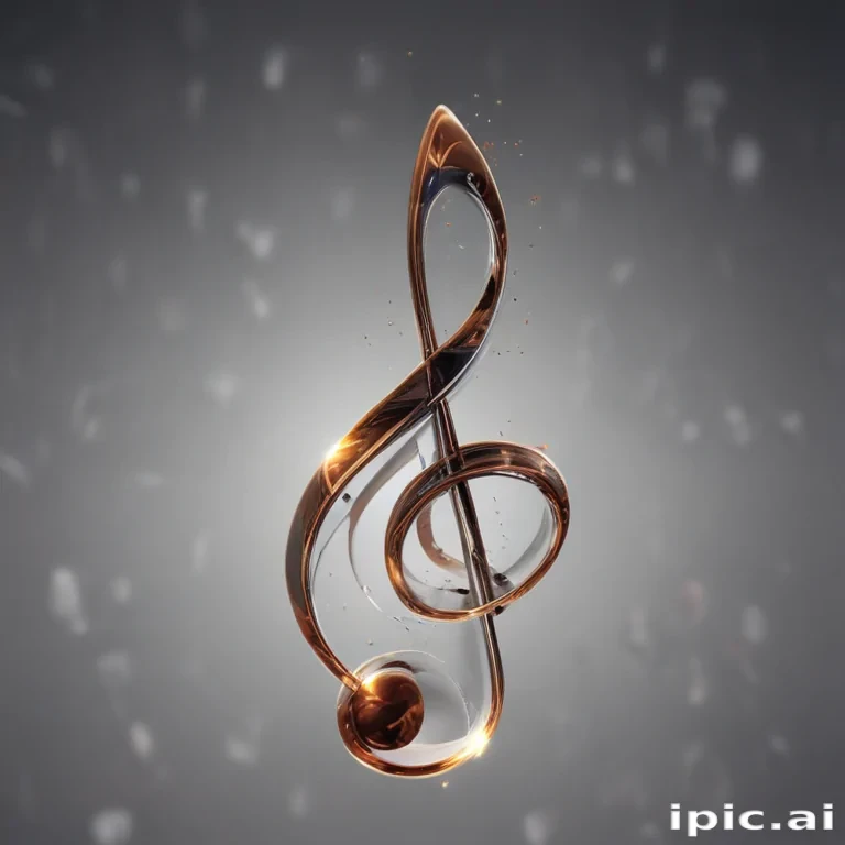 transparent music note