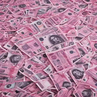 pink money background