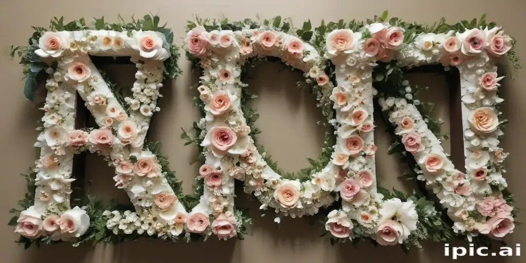 floral letters