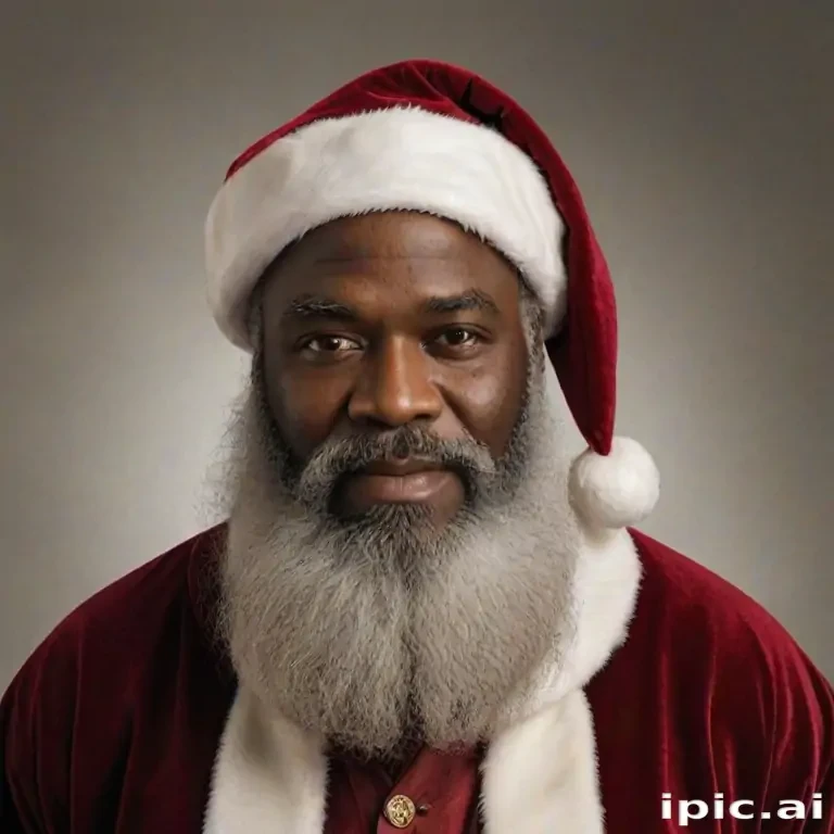 image of black santa
