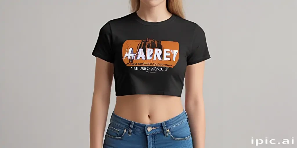 crop top shirt mockup