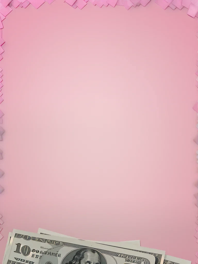 pink money background