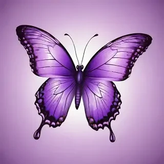 purple butterfly clipart