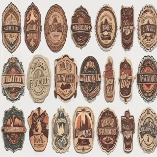 vintage stickers png