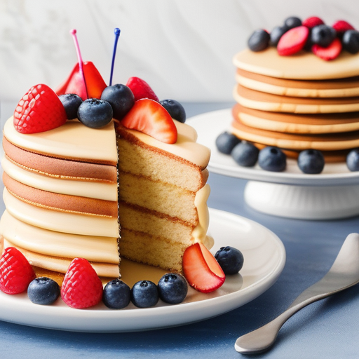 how to make a cake with pancake mix