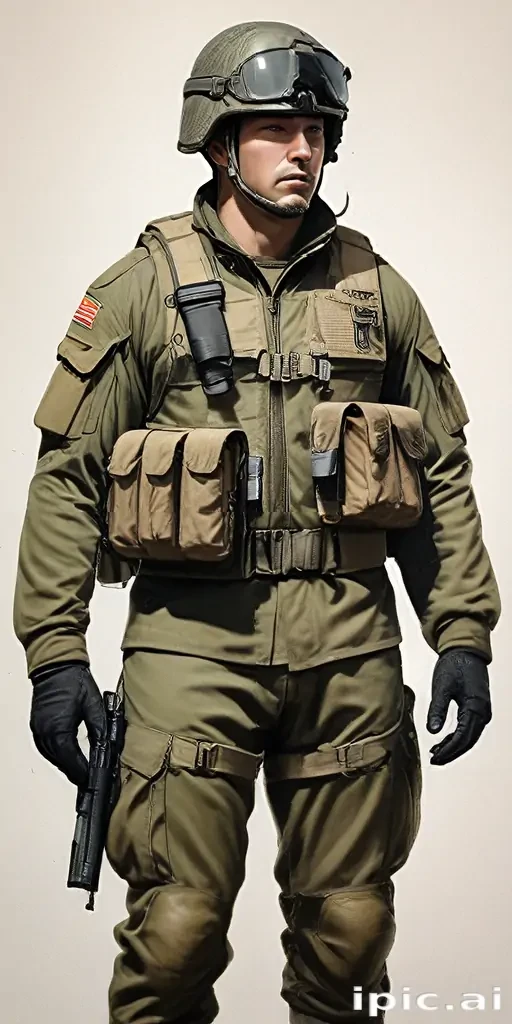 military drawing