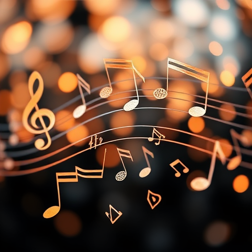 transparent music notes