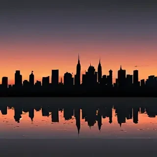 city silhouette png