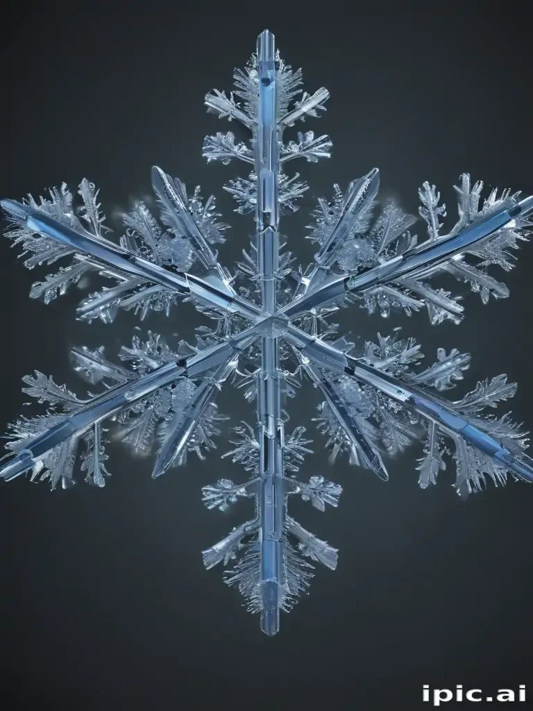 transparent snowflakes
