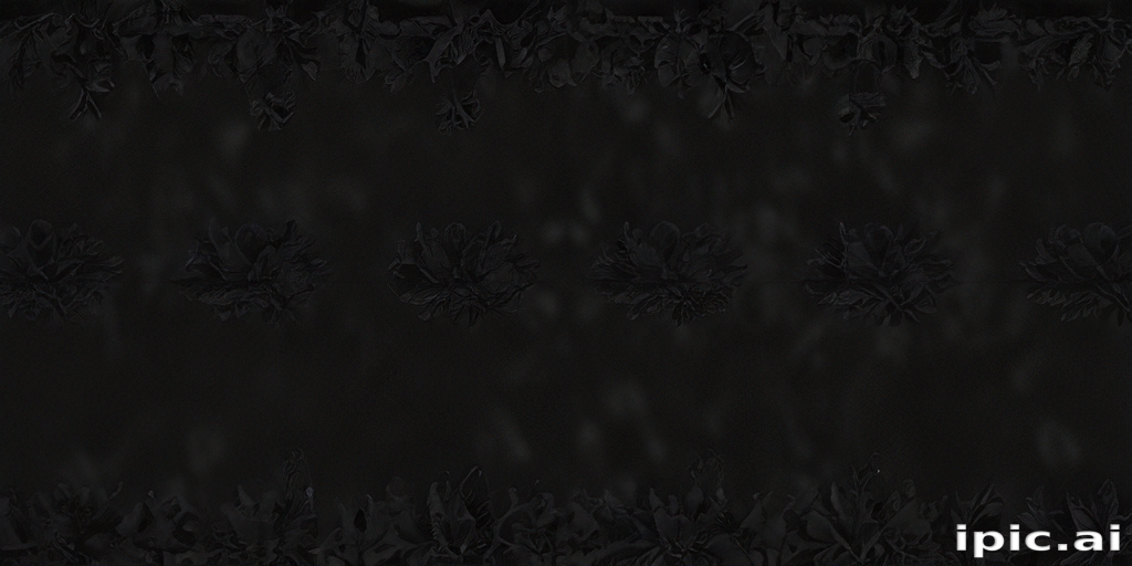 Elegant Dark Floral Pattern with Subtle Textures and Intricate Details
