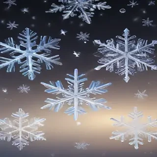 transparent snowflakes