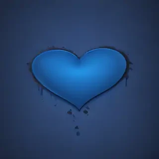 blue heart wallpaper