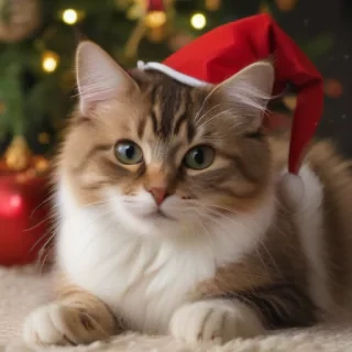 merry christmas cats images