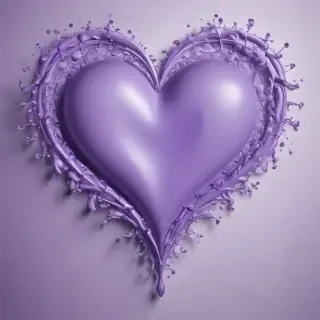 light purple heart wallpaper