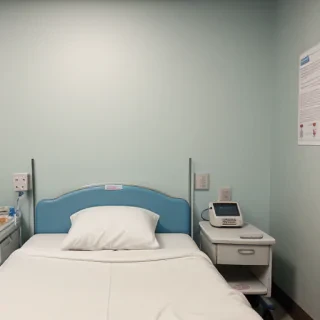 hospital bed background