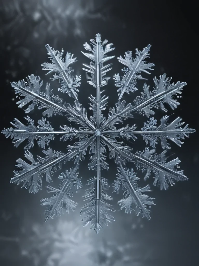 transparent snowflakes