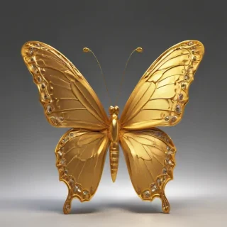 golden butterfly png
